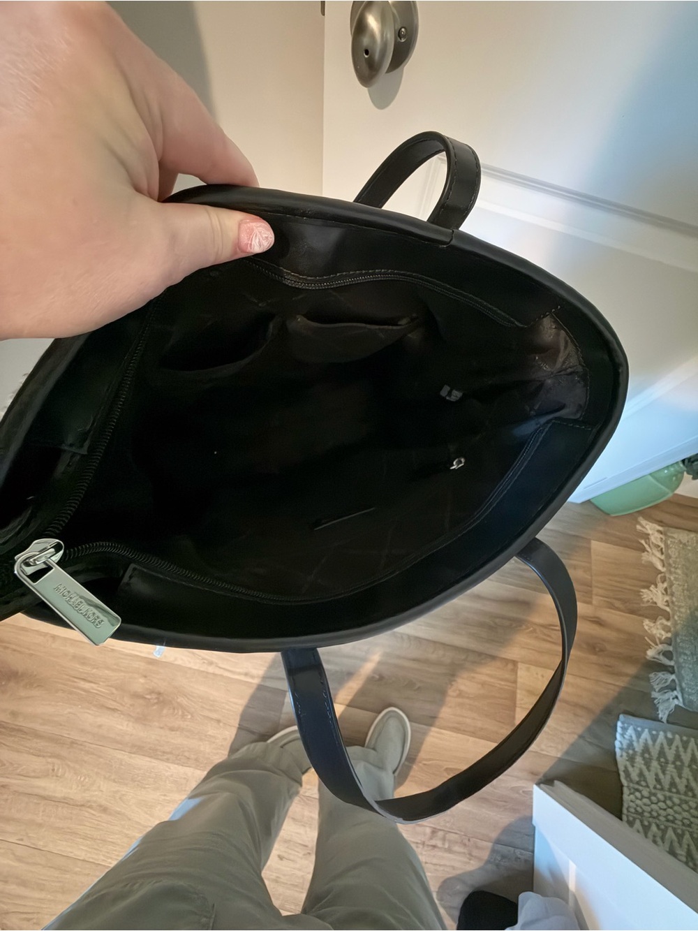 Michael Kors Black and White Ombre Tote - Picture 4 of 6